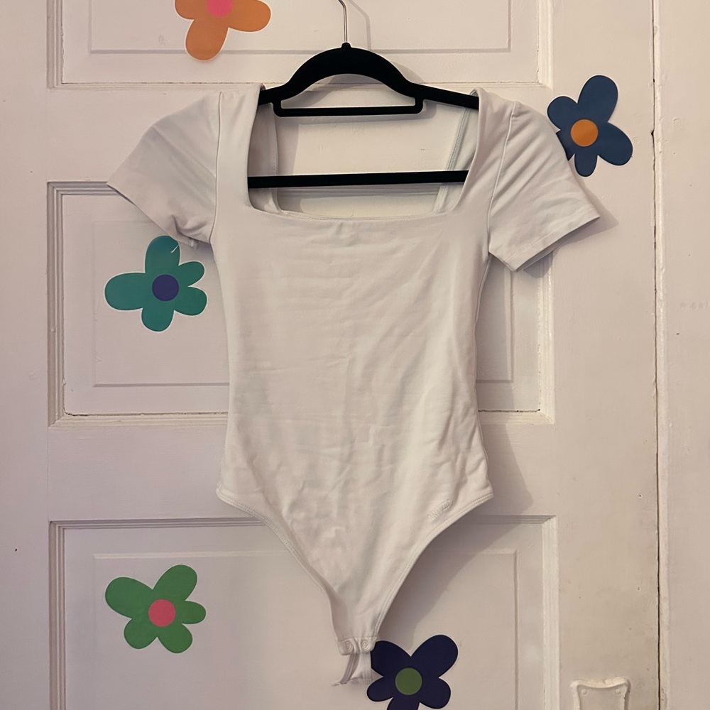 White Contour Aritzia Body Suit